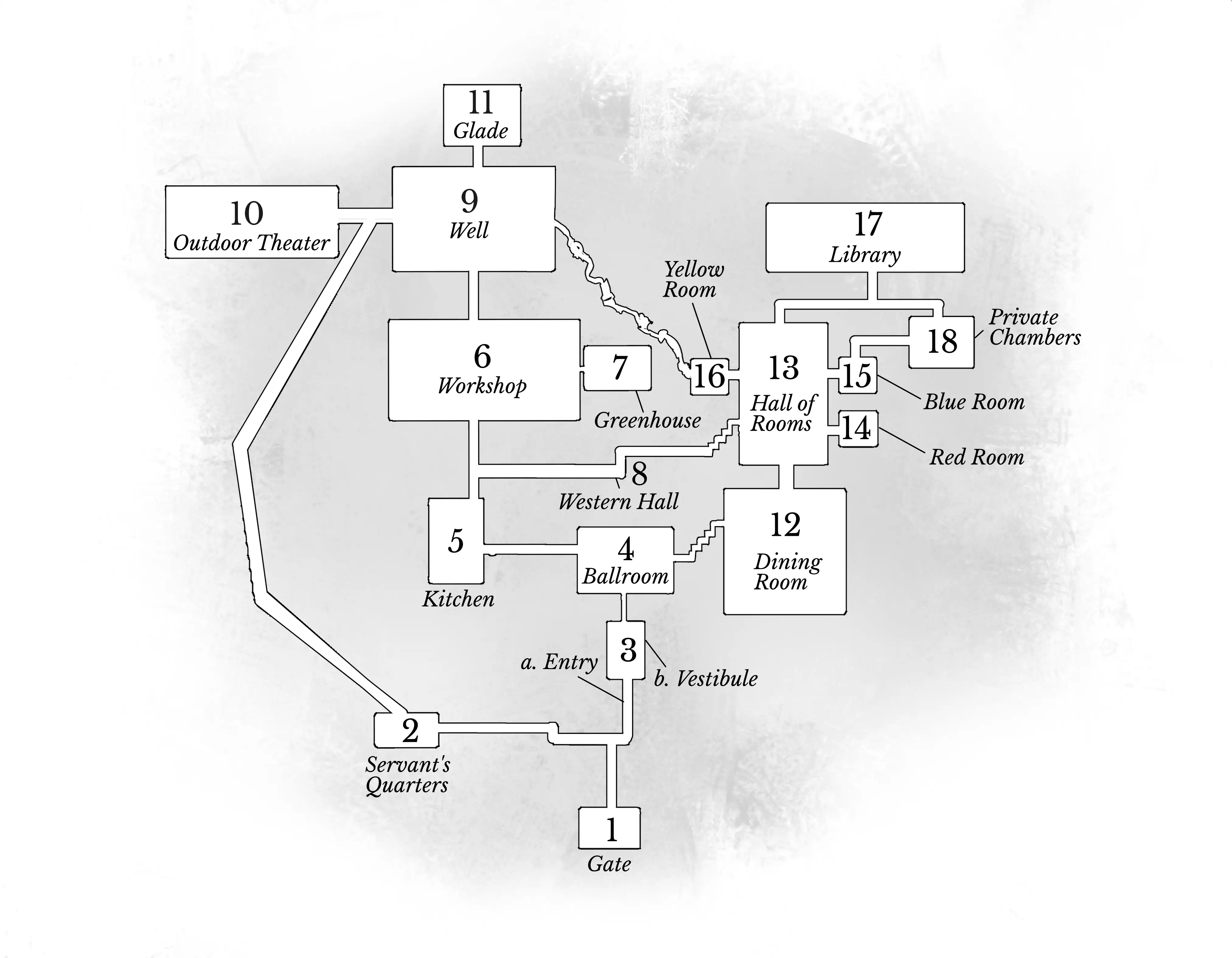 Simple Map - Grey